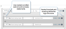 Example "If" statement with nested OR conditions within an AND condition.