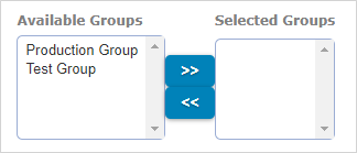 Group selector for FormSpaces
