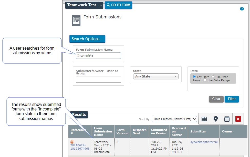 Customize Dispatched Saved And Submitted Form Names With Data Record 