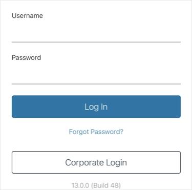 The ProntoForms login page