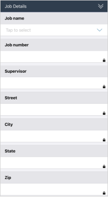 A Regular Section labelled "Job Details" that contains seven questions.