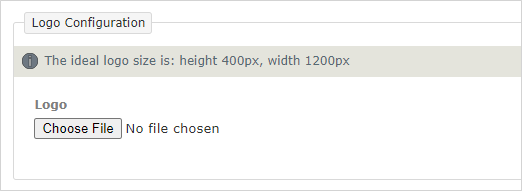 Logo Configuration display when applying custom branding